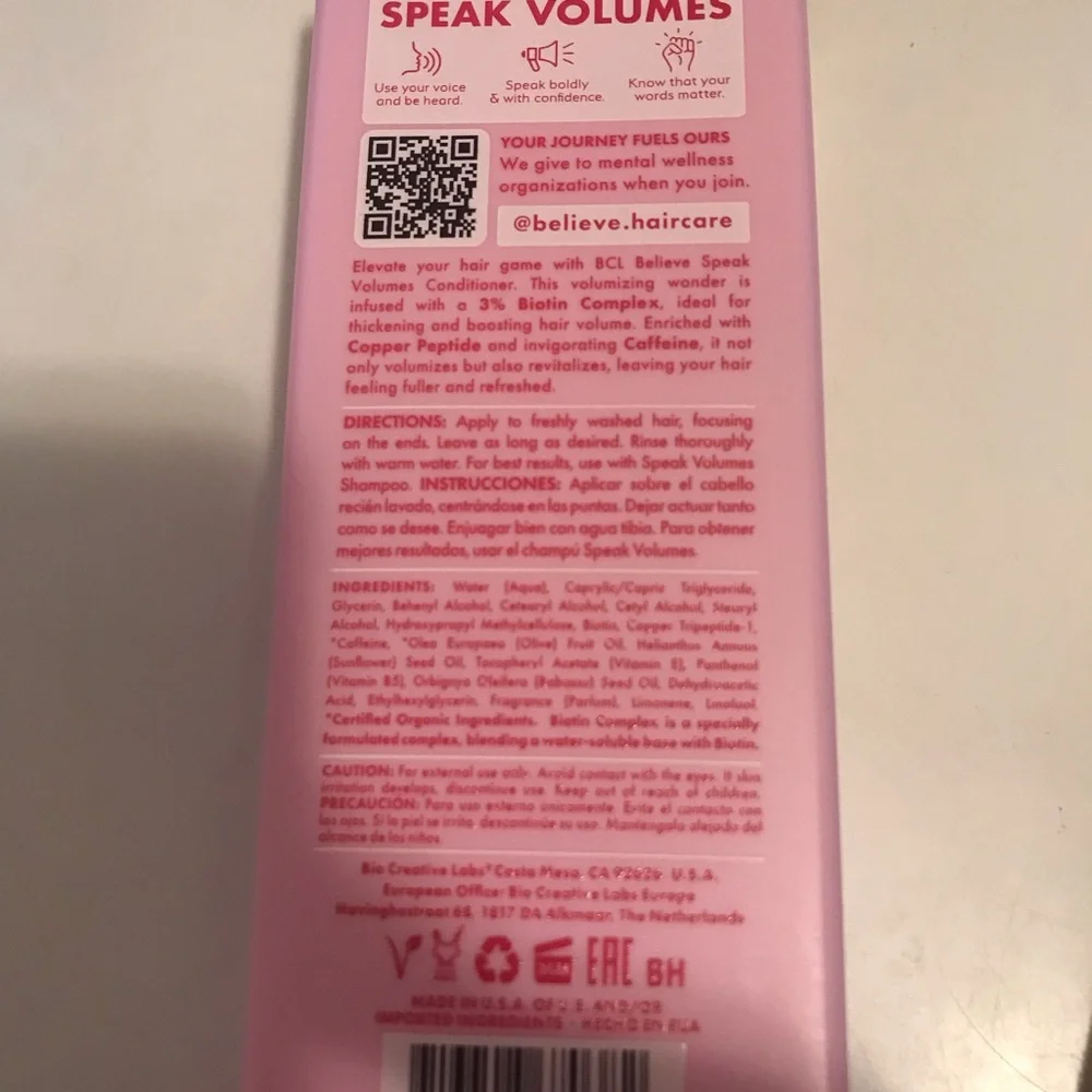 ☀️ Speak Volumes Volumizing Conditioner - Pink